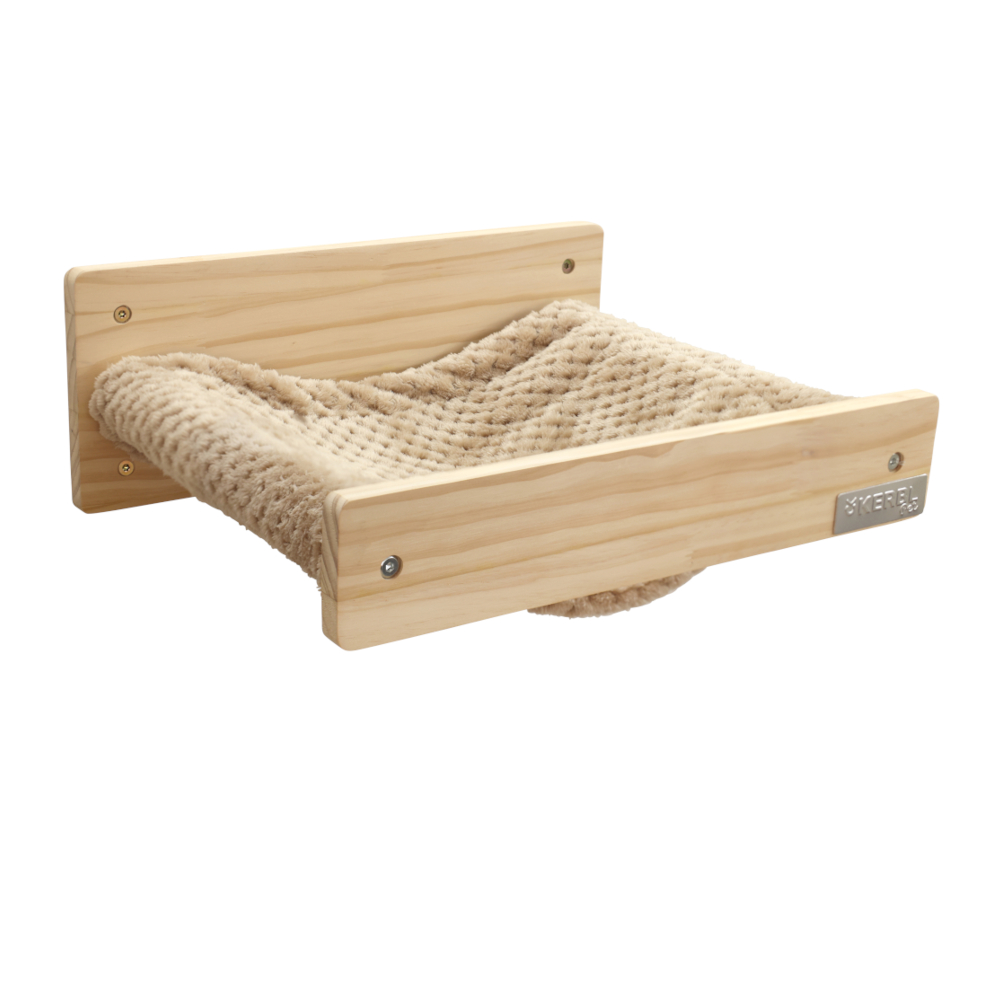 Kerbl Pet hangmat Timberr taupe kat