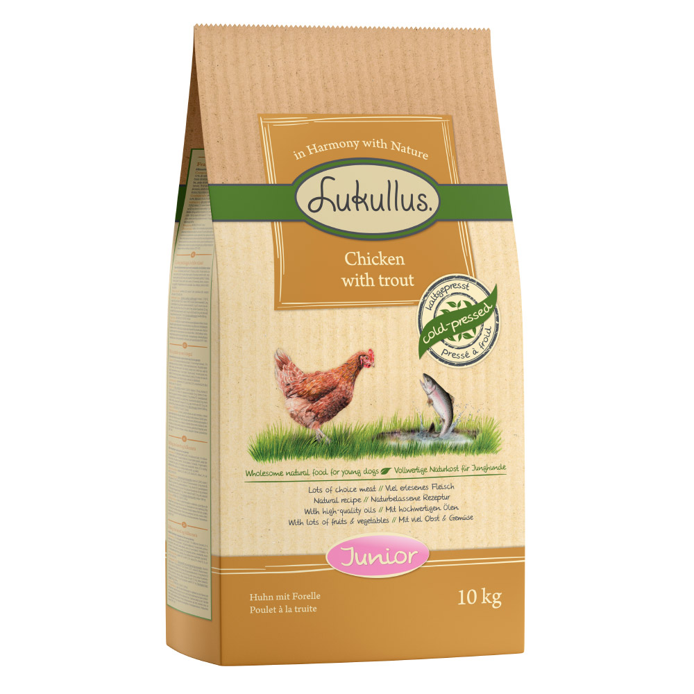 Lukullus droogvoer - Junior Kip & Forel (10 kg)