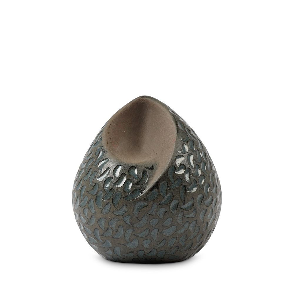 Urnwebshop Kleine Traan Dieren Urn Keramiek, Groenblauw (0.3 liter)