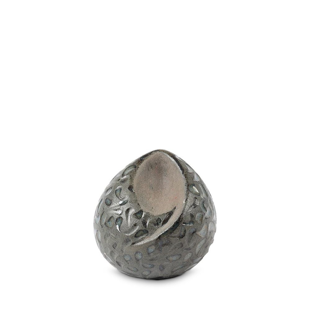 Urnwebshop Mini Traan Dieren Urn Keramiek, Groenblauw (0.05 liter)