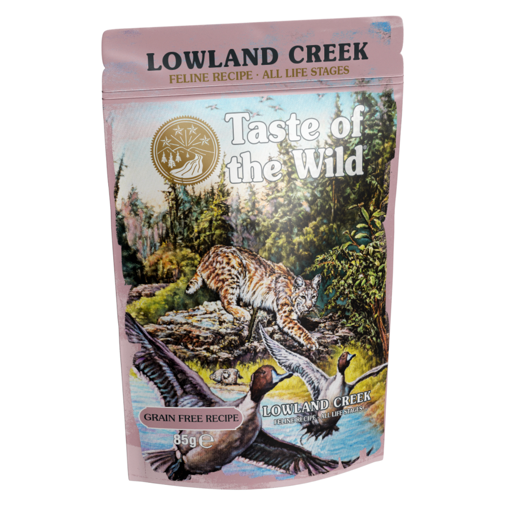 Taste of the Wild 12x 85g  Lowland Creek met kalkoen natvoer voor katten