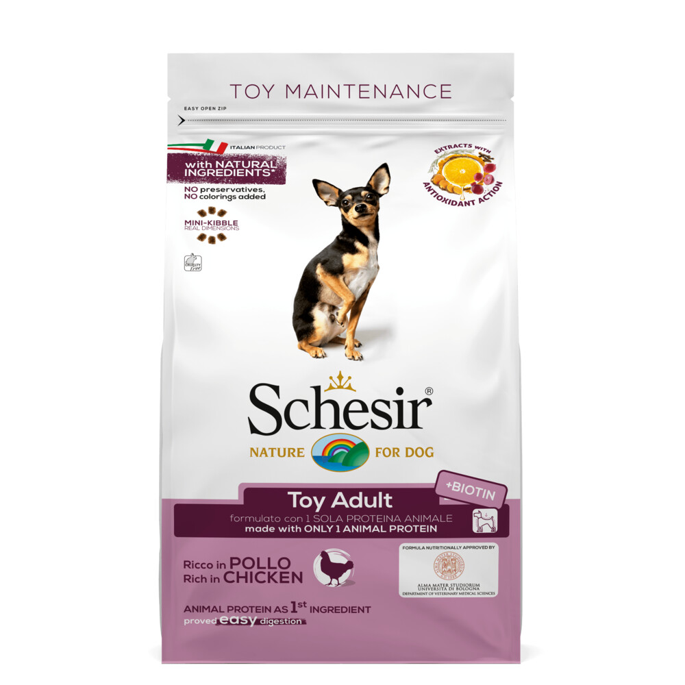 Schesir 6x  Hondenvoer Dry Toy Kip 2 kg