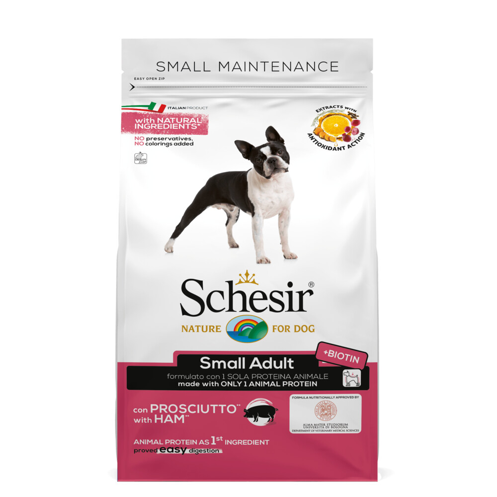 Schesir 6x  Hondenvoer Dry Small Ham 2 kg