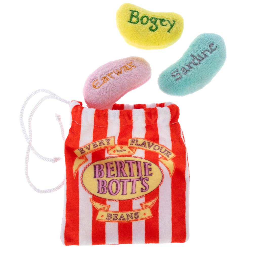 Warner Bros Harry Potter kattenspeelset Bertie Botts bonen set van 3 incl. stoffen zakje