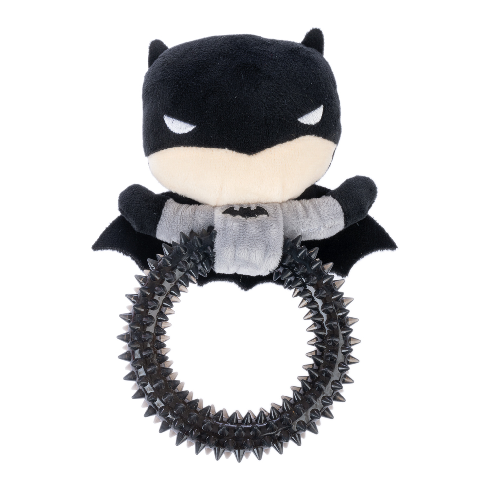 Warner Bros ™ DC hondenspeeltje Batman met ring ca. l 19 x b 14 x h 5 cm