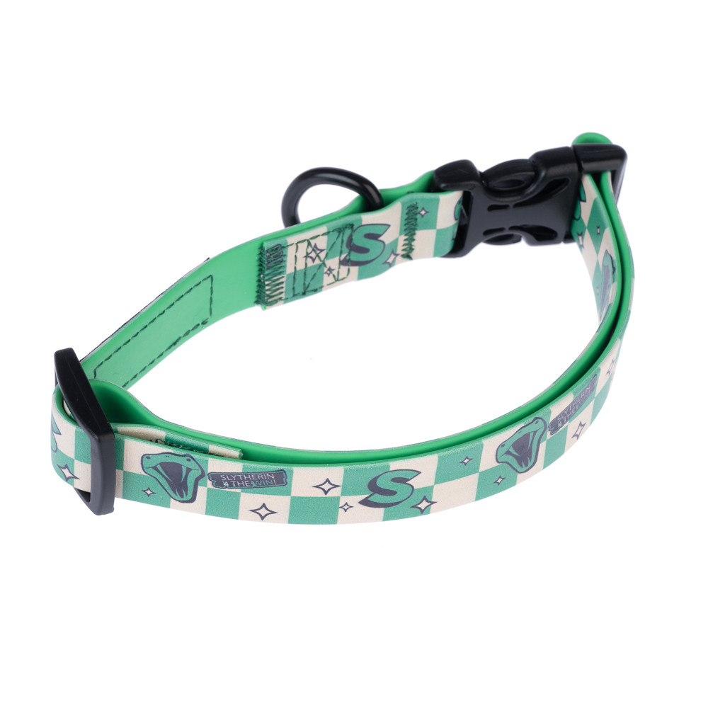 Warner Bros Harry Potter halsband Slytherin, groen maat S: 25 - 36 cm nekomtrek, 20 mm brede Hond