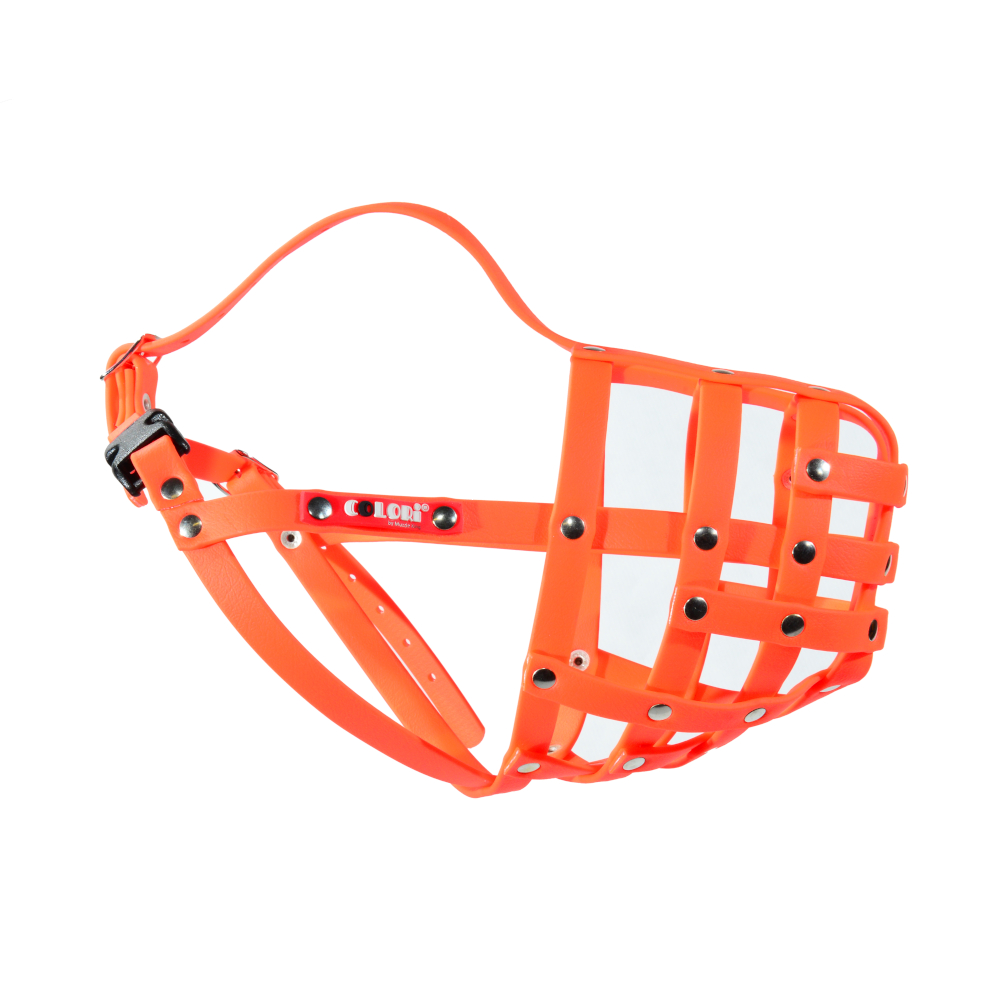 Colori muilkorf Duitse Herder M, neon oranje maat 5 hond