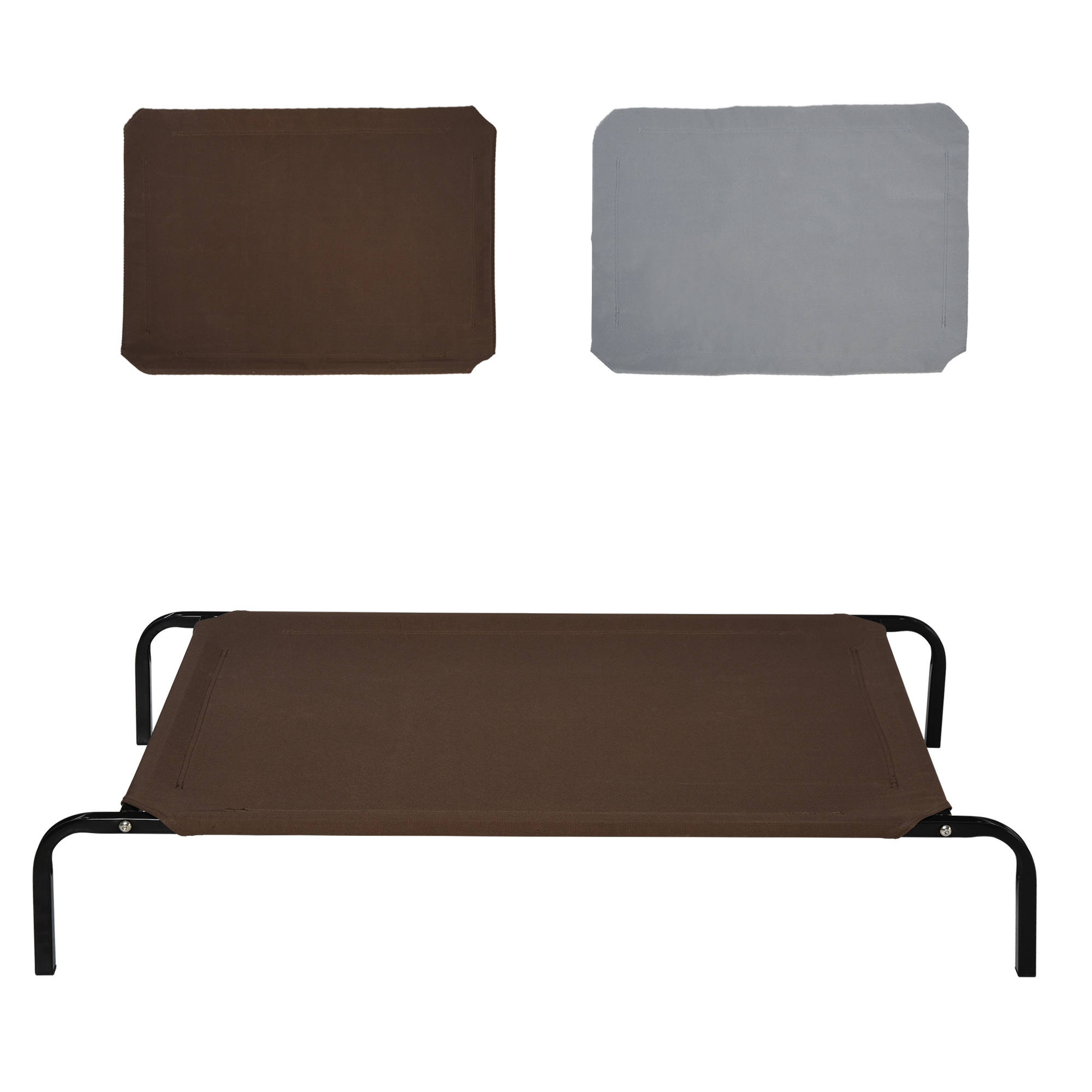 PawHut Hondenbed, Hondenmand, kattenmand slaapplaats met vervangende hoes, 110 x 68 x 20 cm | Aosom.nl