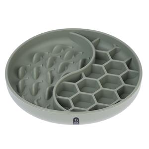 TIAKI siliconen slowfeeder honingraat ca. &Oslash; 19 x H 3,5 cm hond
