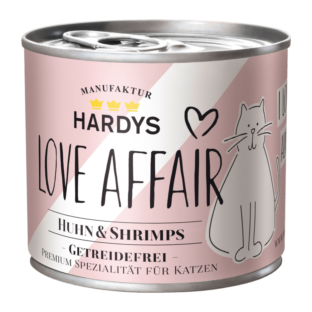 Hardys LOVE AFFAIR 6x200g Kip & Garnalen  natvoer voor katten
