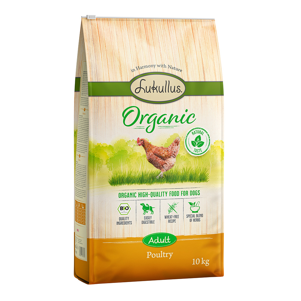 Lukullus Organic  adult gevogelte- 10 kg