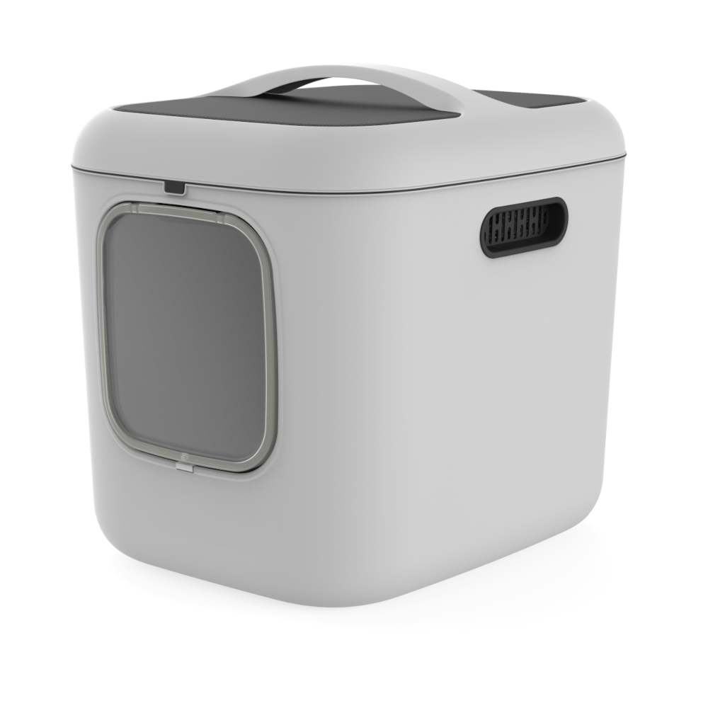 MyPet BIALA kattenbak XL grijs kat
