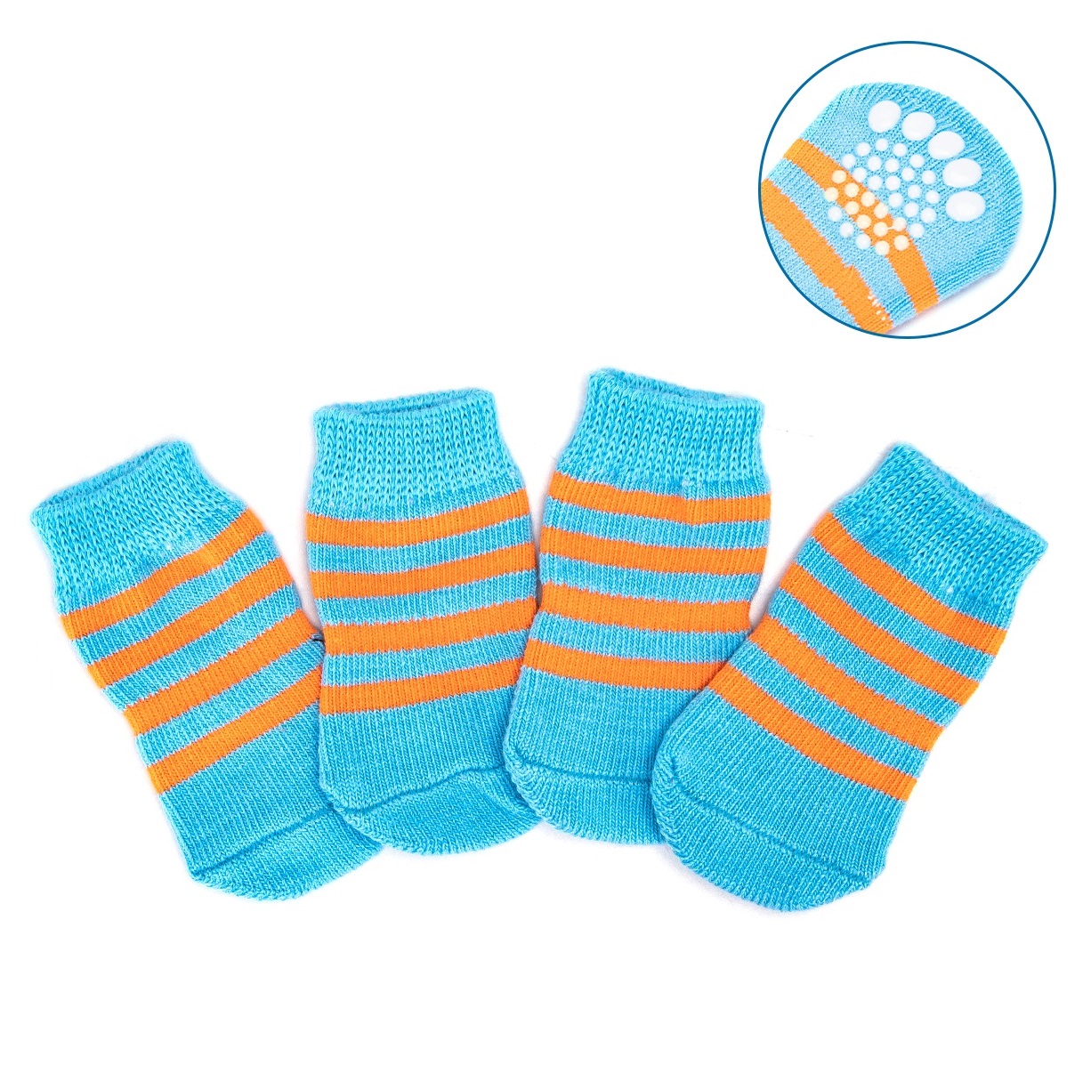 Nobleza Hondensokken - 4 Stuks - Maat M - Blauw