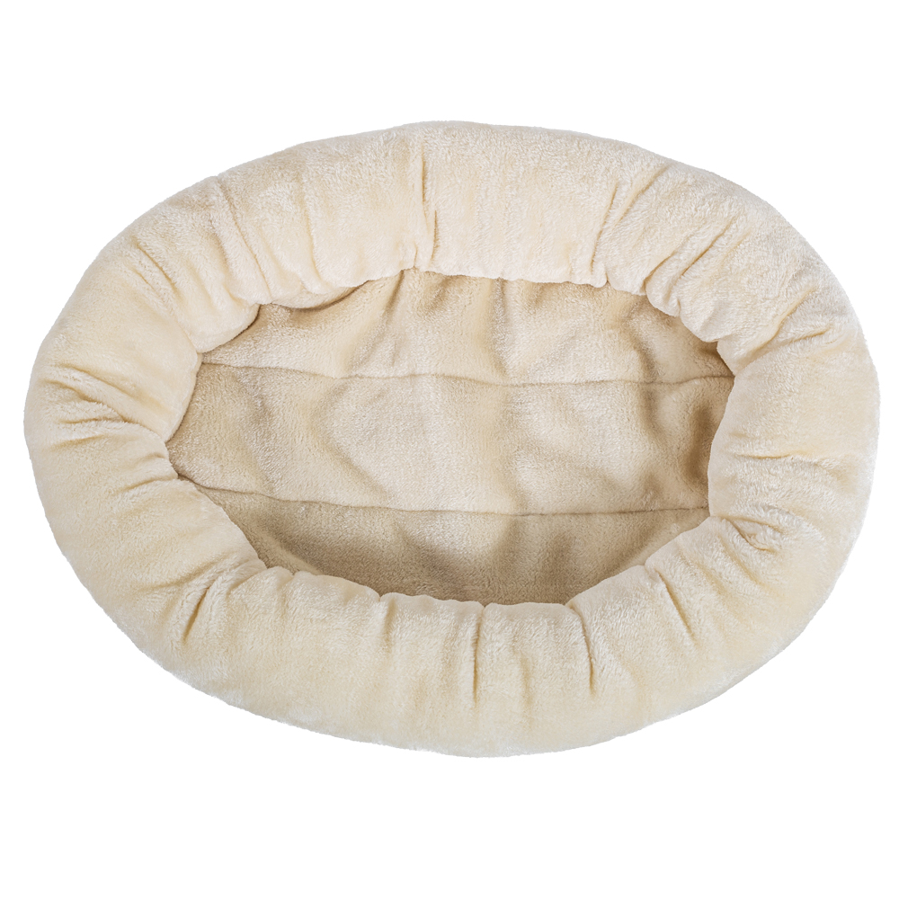Natural Paradise Reserveonderdelen - Ovaal knus bed (L 61 x B 46 x H 11 cm, crème)