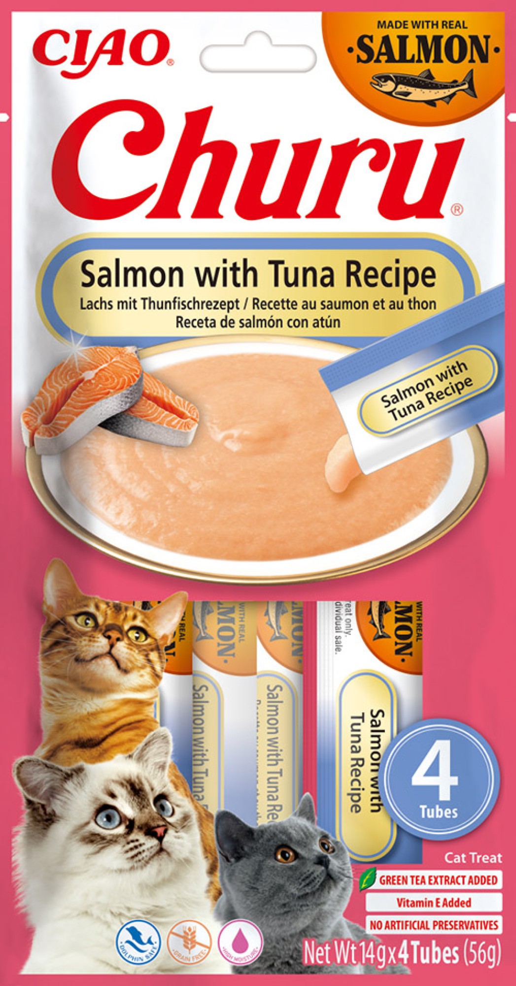 Inaba Churu kat Puree Zalm met tonijn