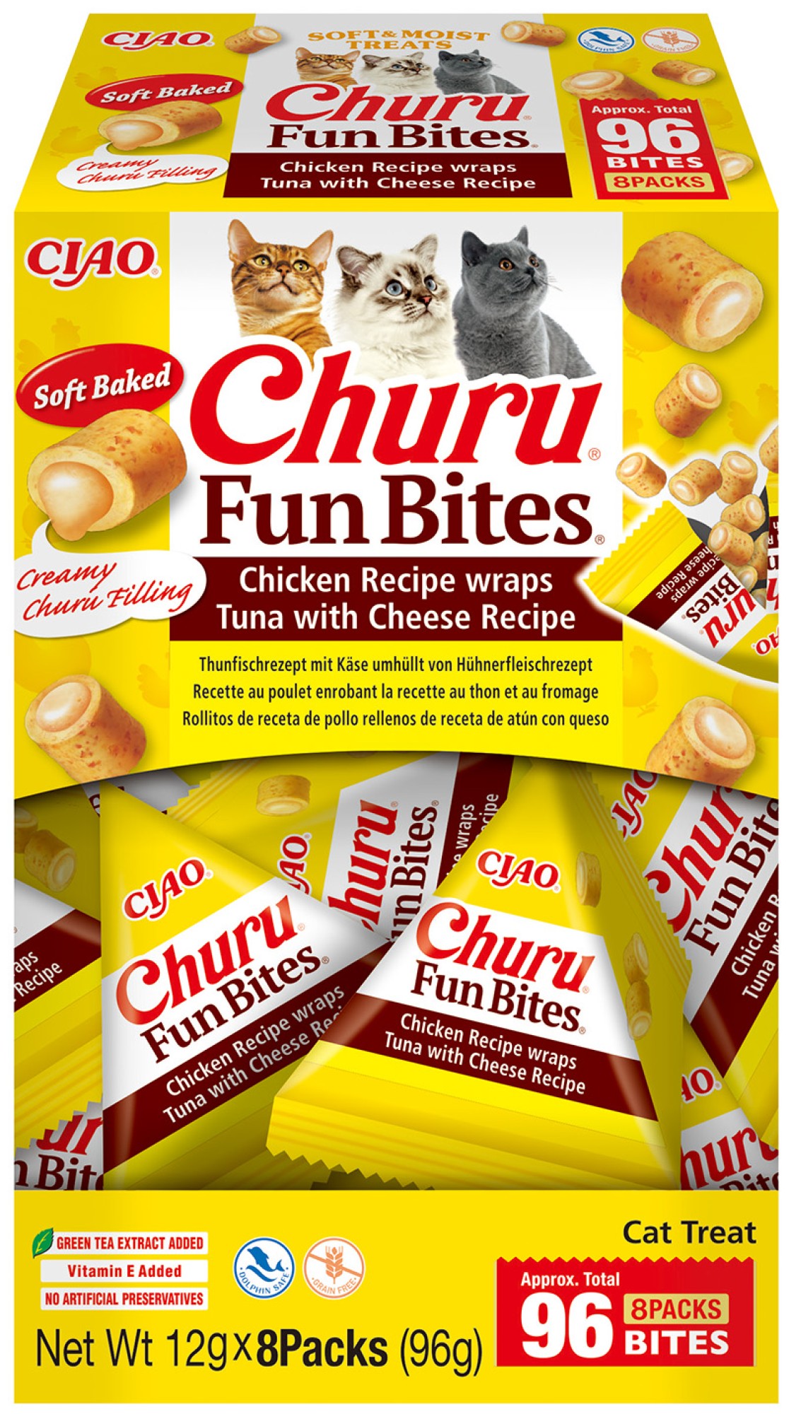 Inaba Churu Fun Bites kat Kip met tonijn en kaas