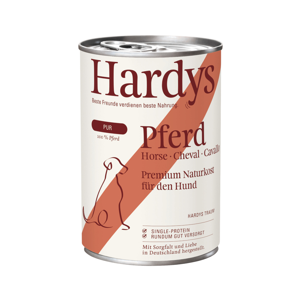 Hardys Voordeelverpakking: 24x 400g  Pure Horse natvoer voor honden