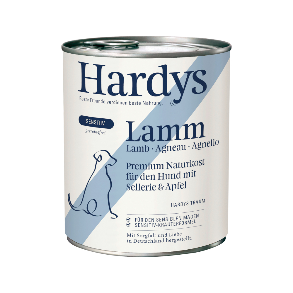 Hardys Voordeelpak: 24x 800g  Sensitive Lam natvoer voor honden