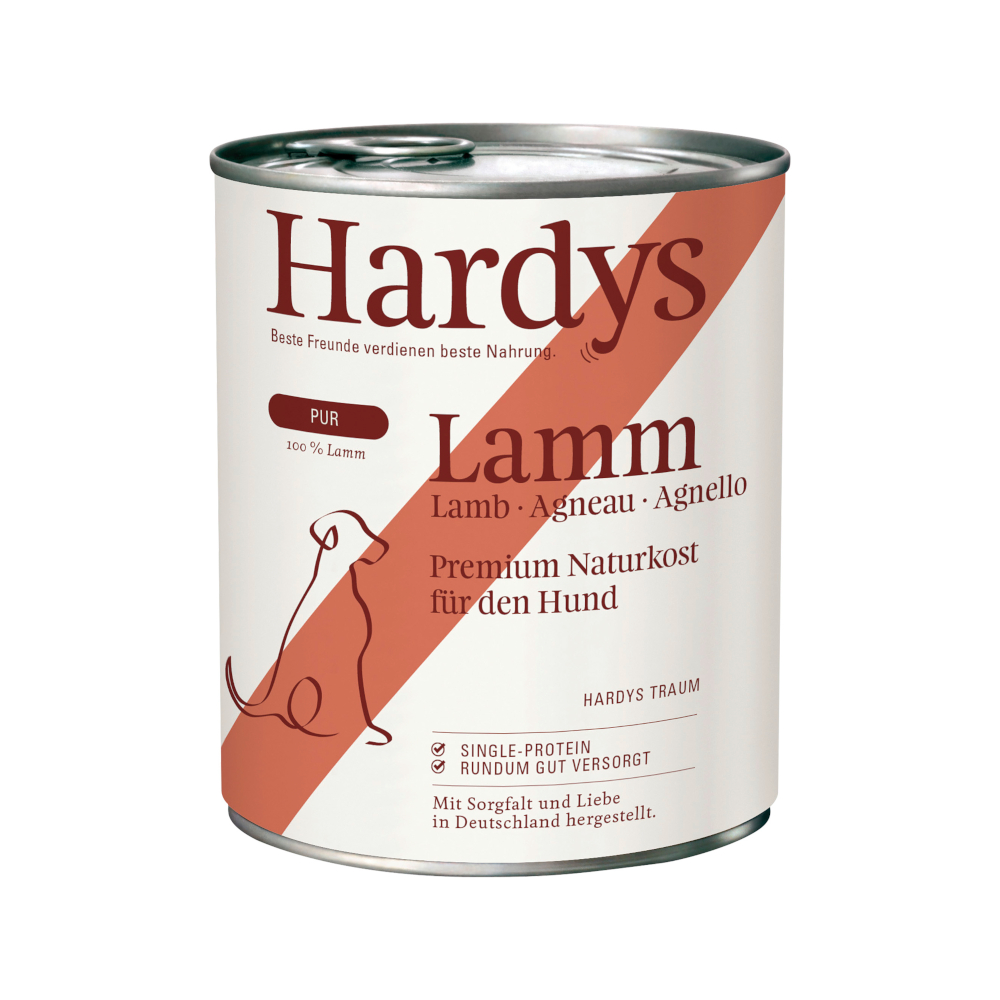 Hardys Voordeelverpakking 24x 800g  Pure Lam natvoer voor honden