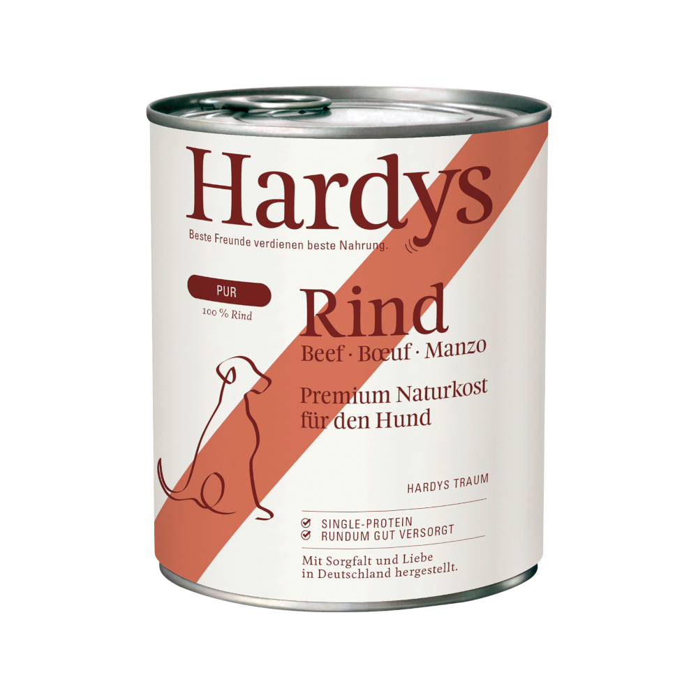 Hardys Voordeelverpakking 24x 800g  Pure Beef natvoer voor honden