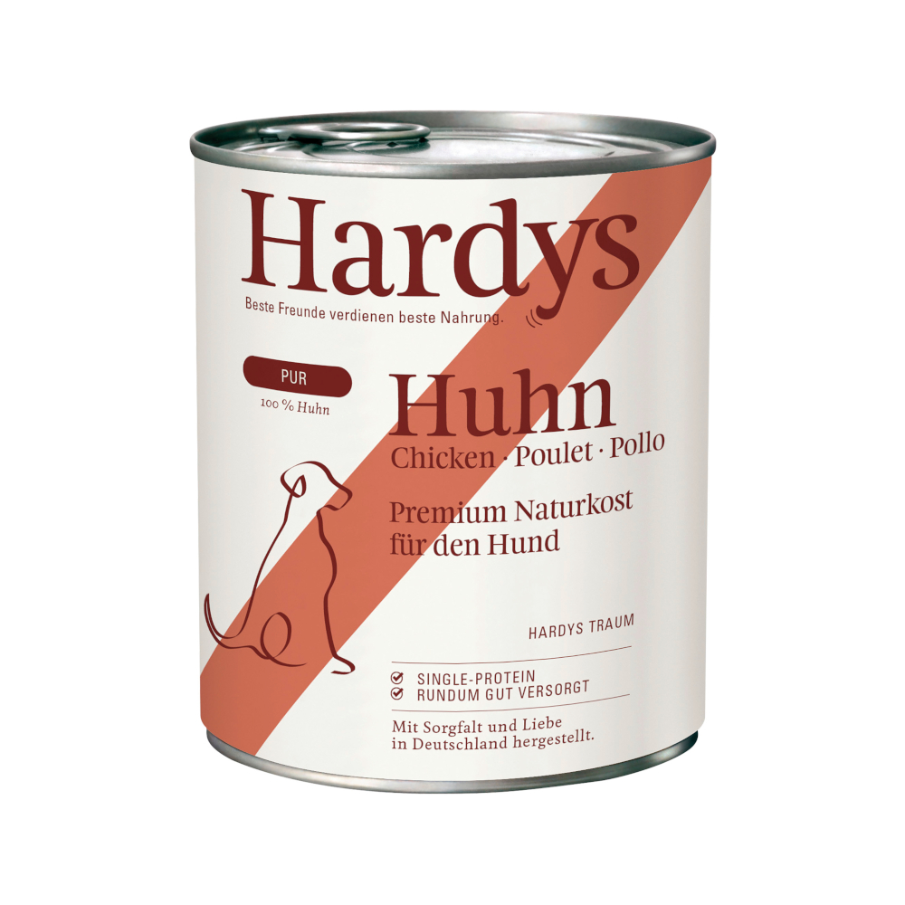 Hardys Voordeelverpakking 24x 800g  Pure Kip natvoer voor honden