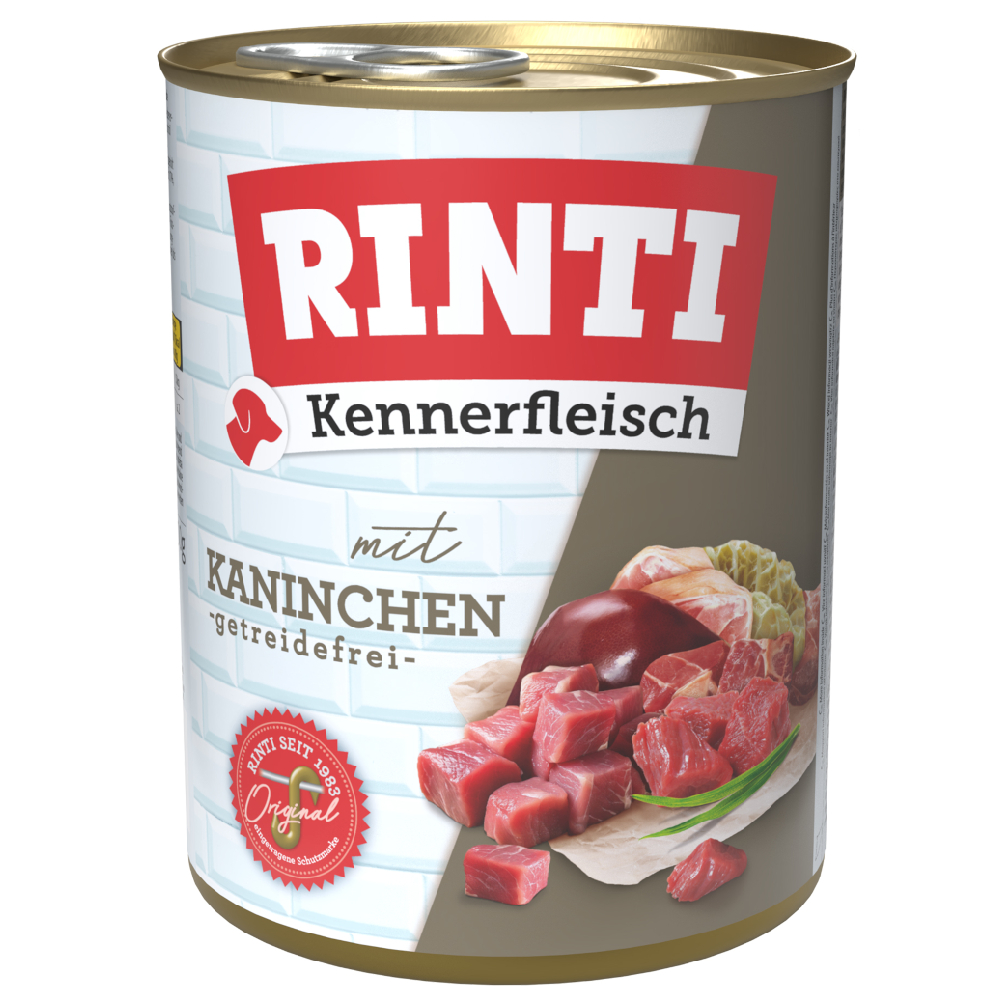 Rinti Voordeelpakket  Vlees voor fijnproevers 24 x 800 g - Konijn