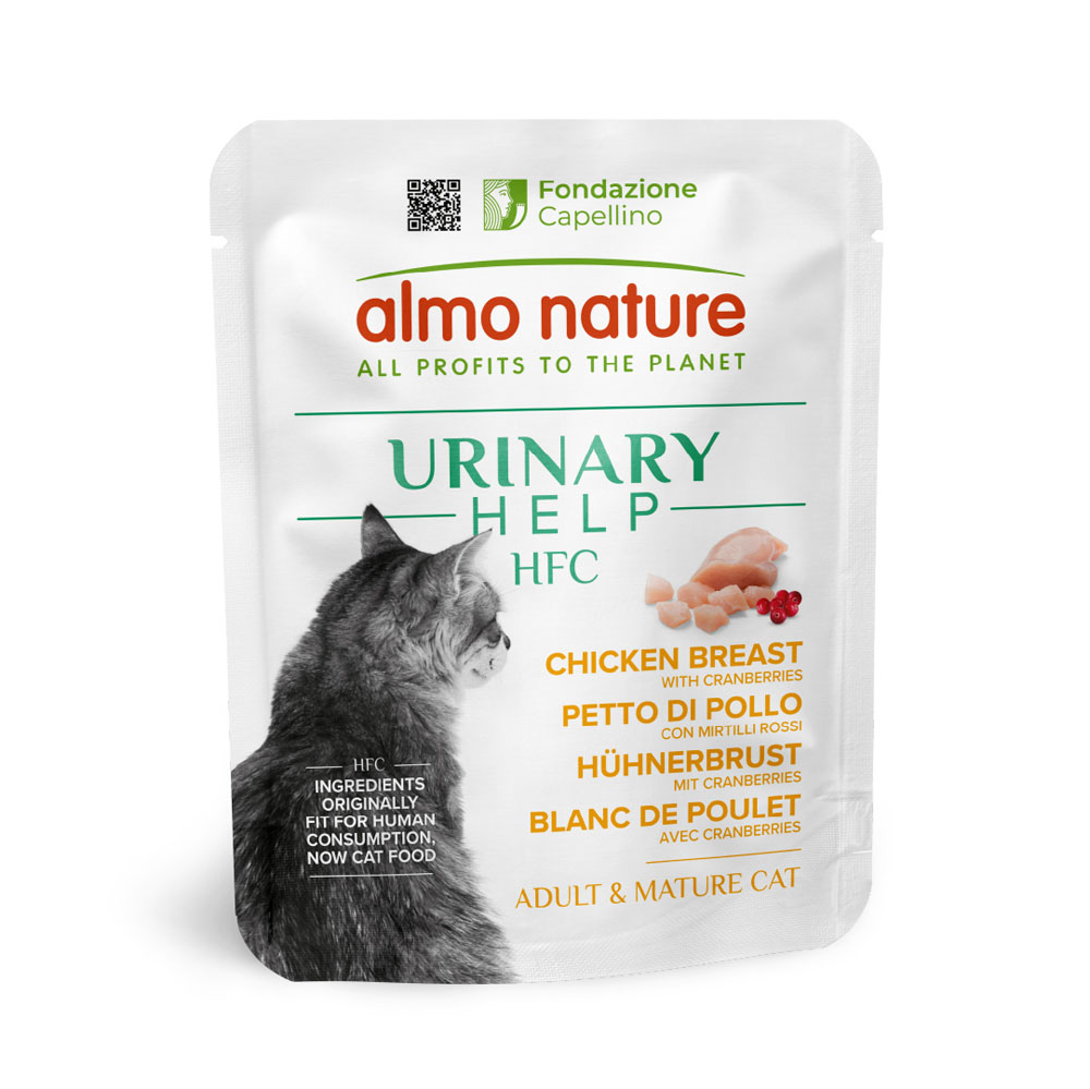 Almo Nature HFC 6x50g  Urinary Help Kipfilet met Veenbessen natvoer voor katten