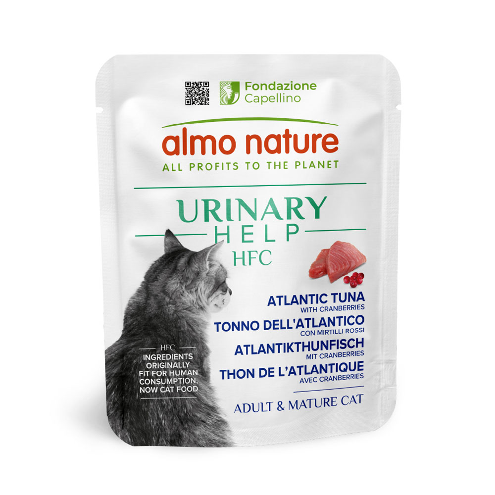Almo Nature HFC 6x50g  Urinary Help Atlantische tonijn met veenbessen natvoer voor katten