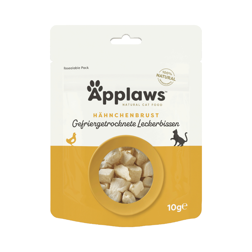 Applaws 10g  Cat Natural gevriesdroogde traktaties met kipfilet kattensnacks