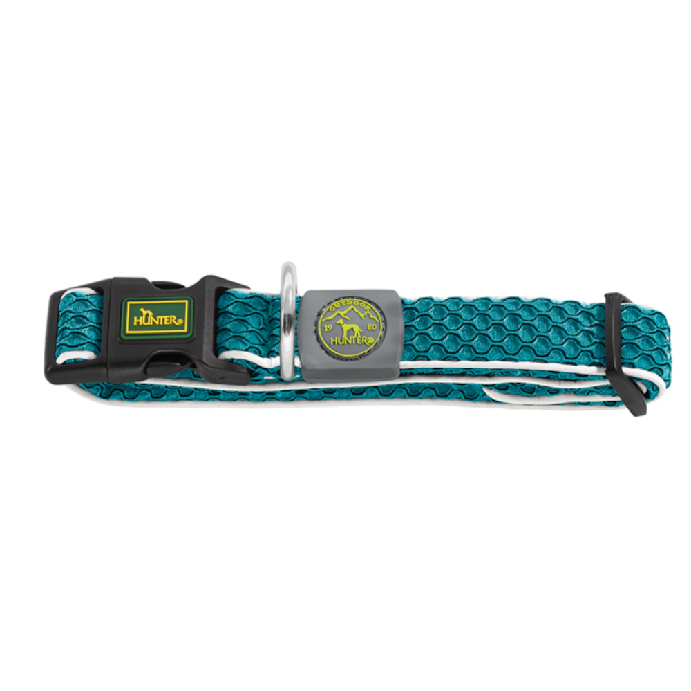 Hunter Hilo Vario Basic halsband turkoois maat S-M: 30-43cm nekomtrek hond