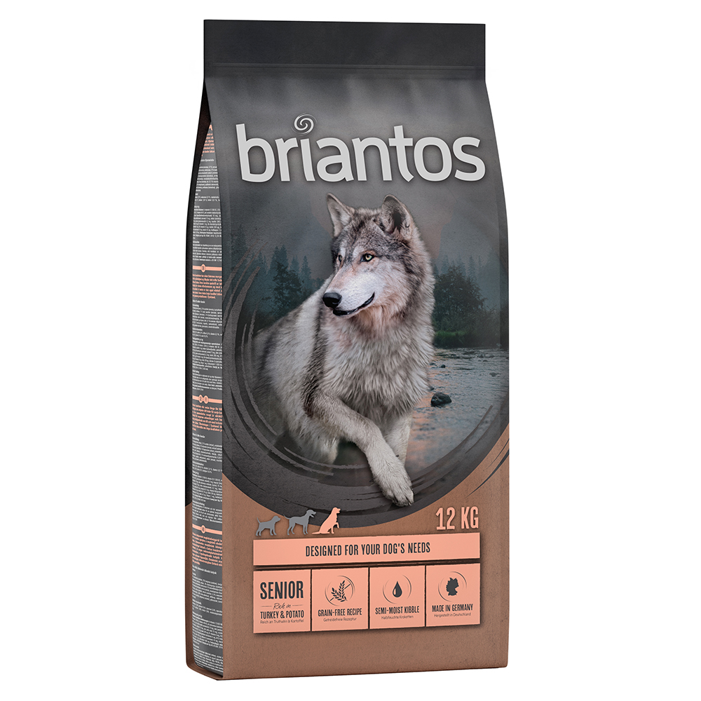 Briantos 2 x 12 kg  Graanvrij hondenvoer  Senior Kalkoen & Aardappel