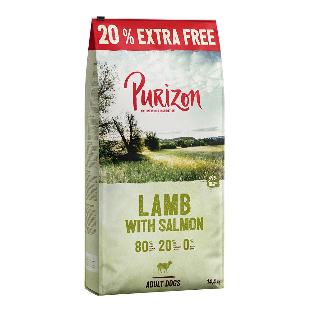 Purizon 14,4 kg  Droogvoer - Graanvrij Lam met Zalm