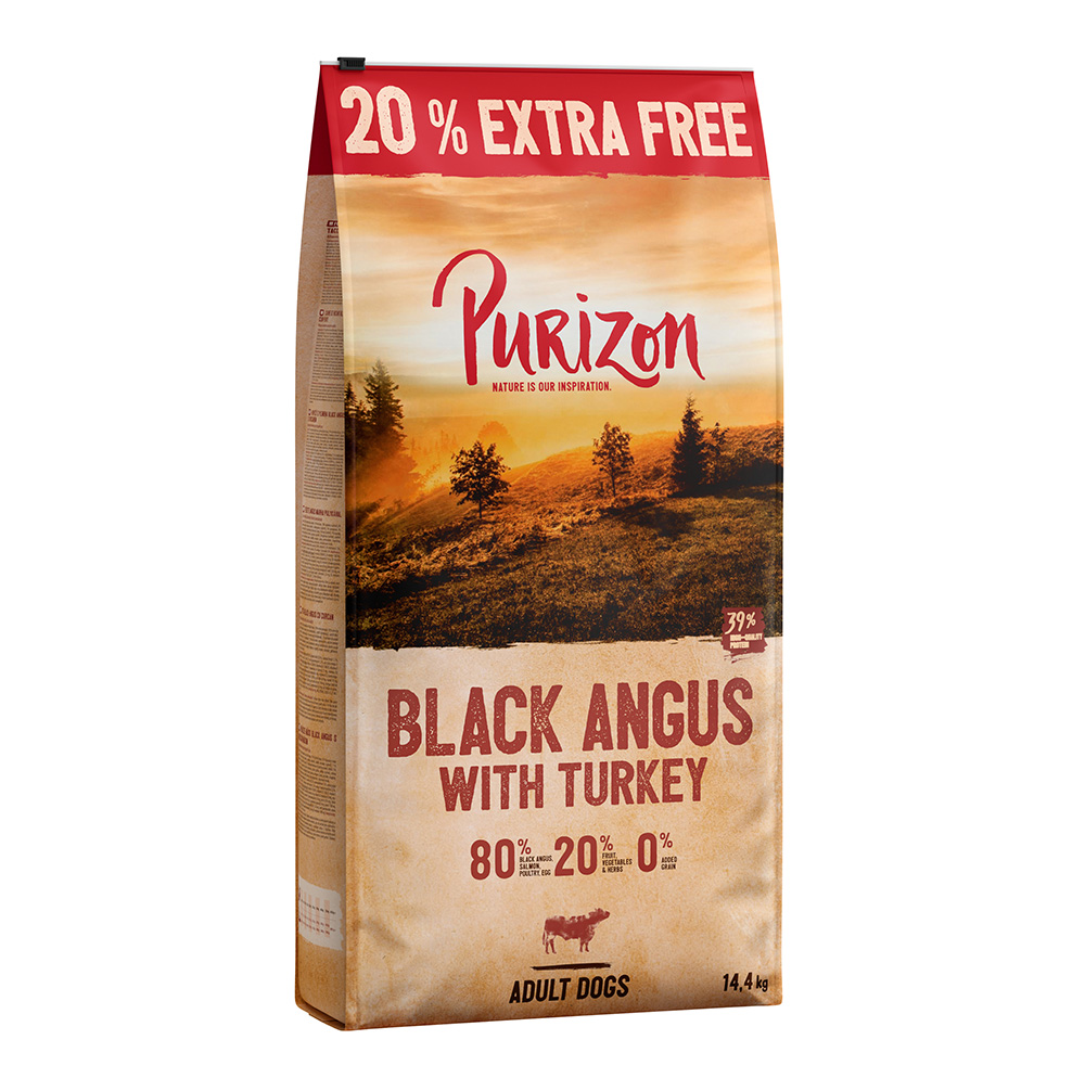 Purizon 14,4 kg  Droogvoer - Graanvrij  Black-Angus-Rund met Kalkoen