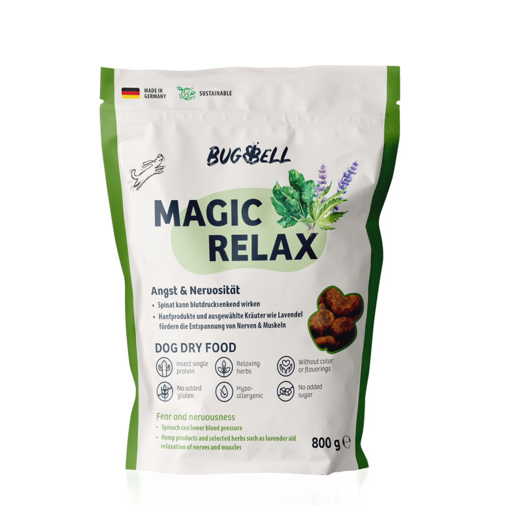 BugBell 800g  Magic Relax droogvoer voor honden