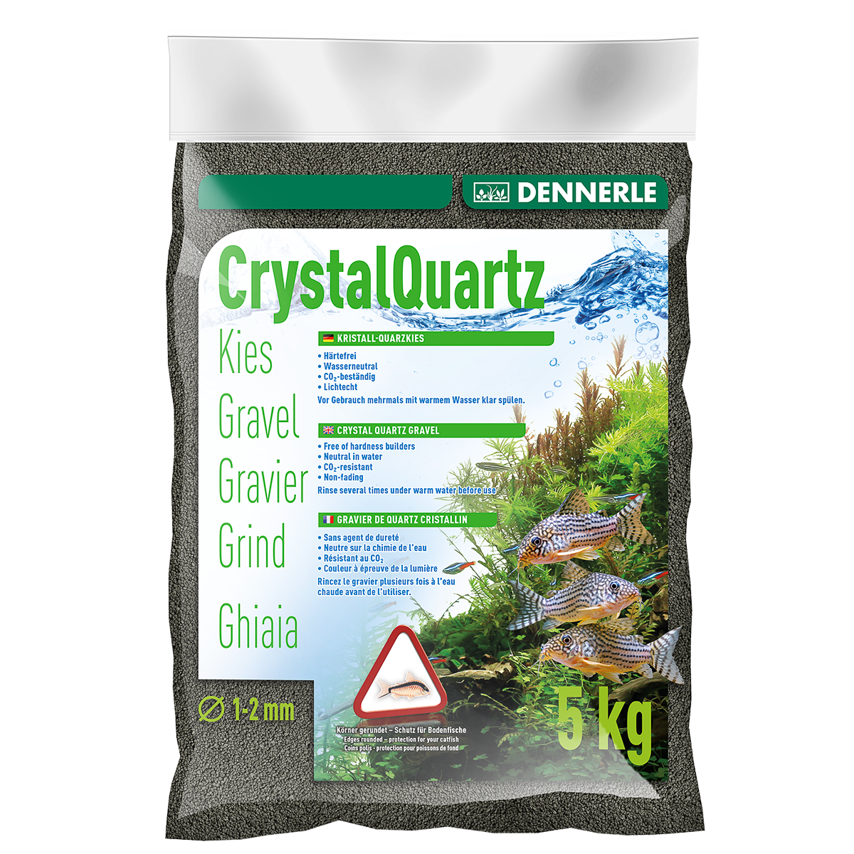 Dennerle Kristal Grind Diamantzwart 1-2MM 5KG