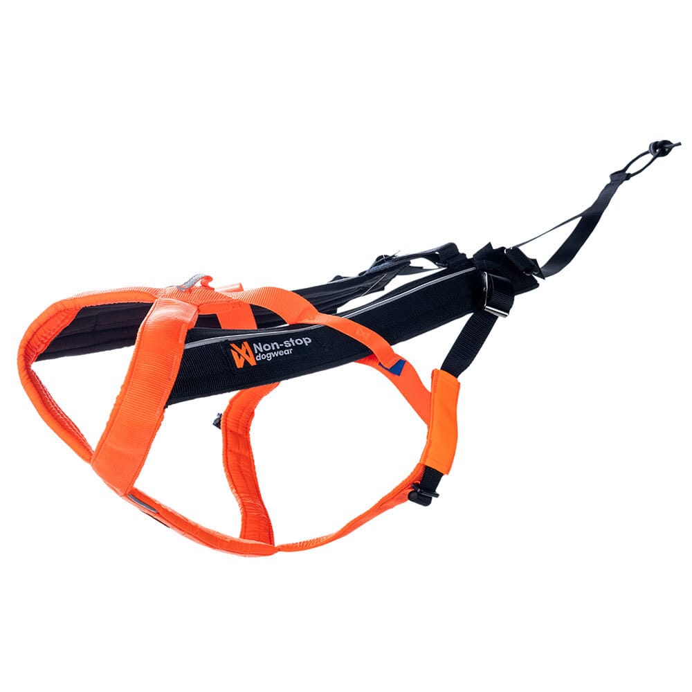 Non-stop dogwear Trektuig Freemotion Harness 5.0, black/orange