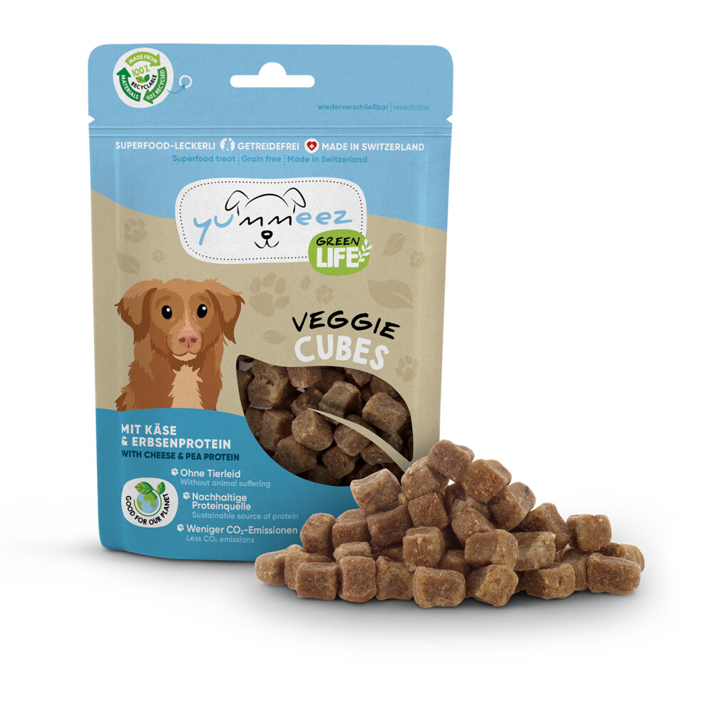 Yummeez 8x  Green Life Cubes Hondensnack Veggie 100 gr