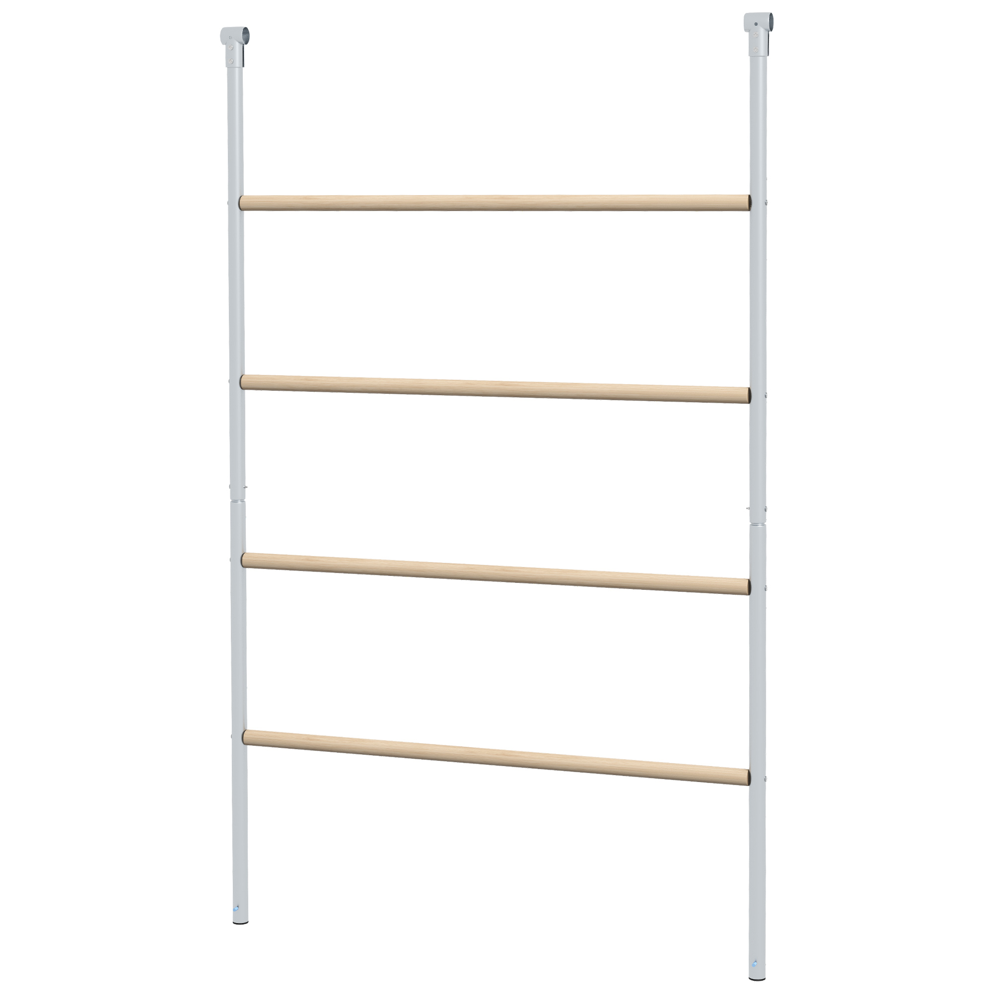 PawHut Zitladder voor Kippen, 4 Zitstangen, Weerbestendig, voor 4-6 Kippen, Staal/Hout