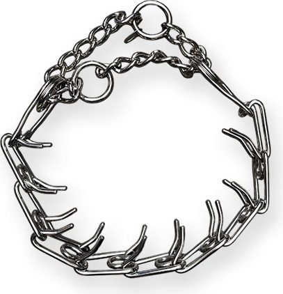 Prikhalsband hond - 9 schakels - 3,2mm - Verchroomd