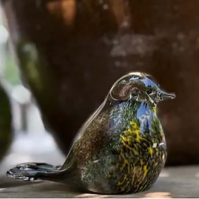 Urnwebshop Kristalglazen Mini Vogel Urn Nature by Night (0.03 liter)