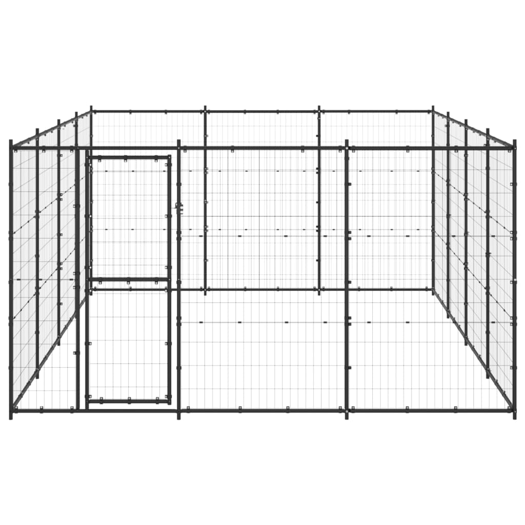 vidaXL Hondenkennel 14,52 m² staal