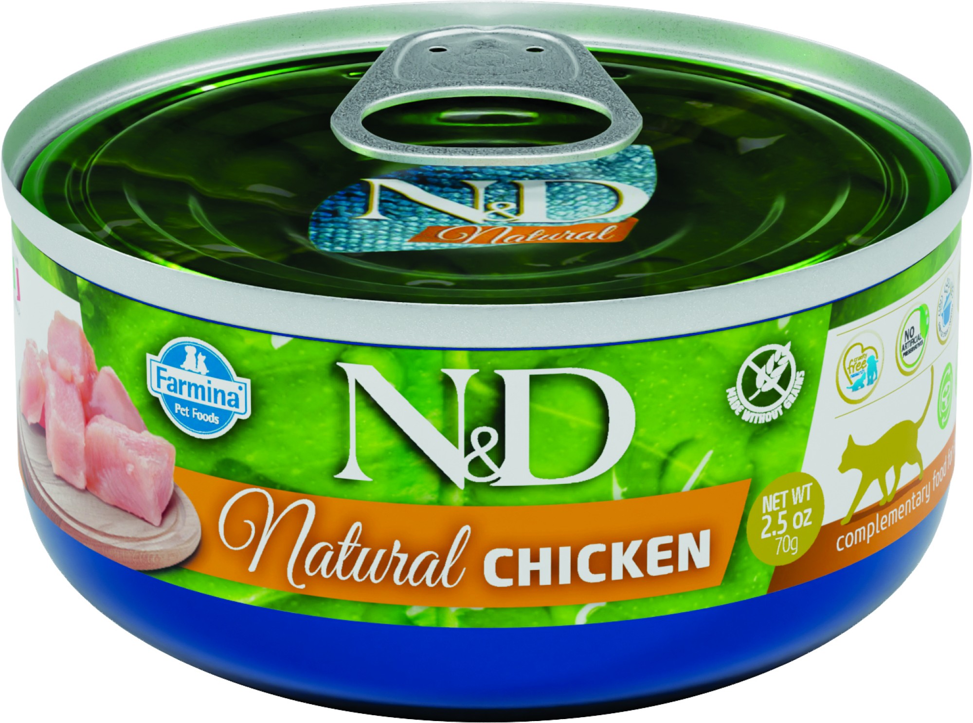 N&D Natural natvoeding voor de kat Kip 70 gr. - per 30 stuks