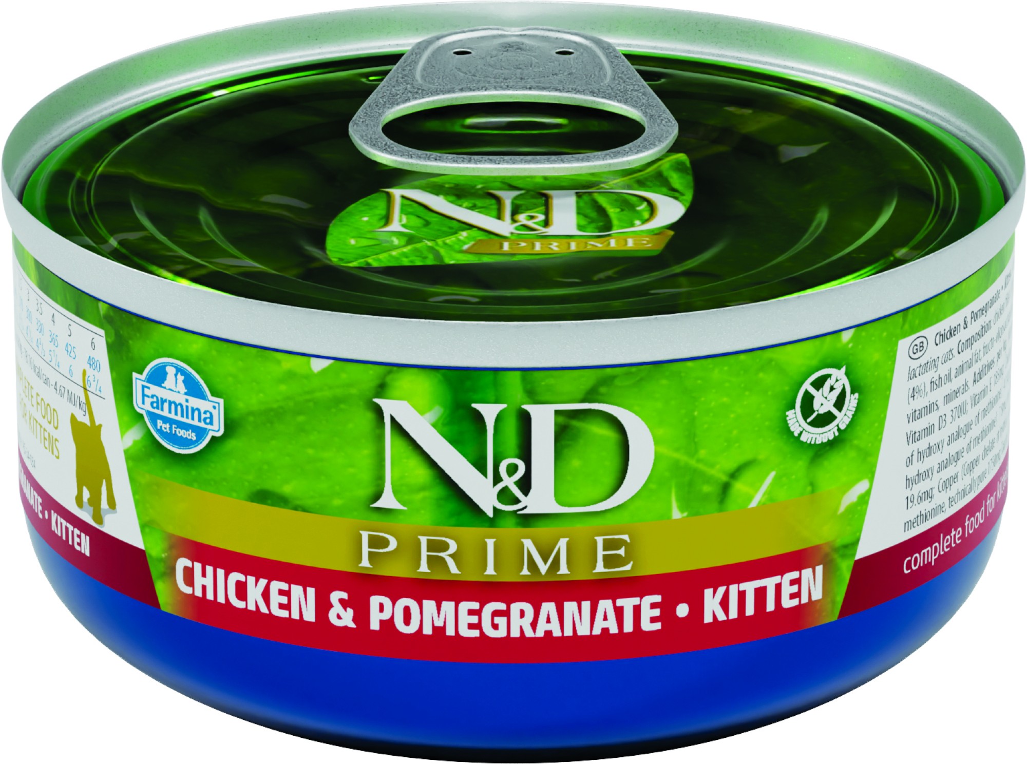 N&D Prime natvoeding voor de kitten Kip 70 gr. - per 24 stuks