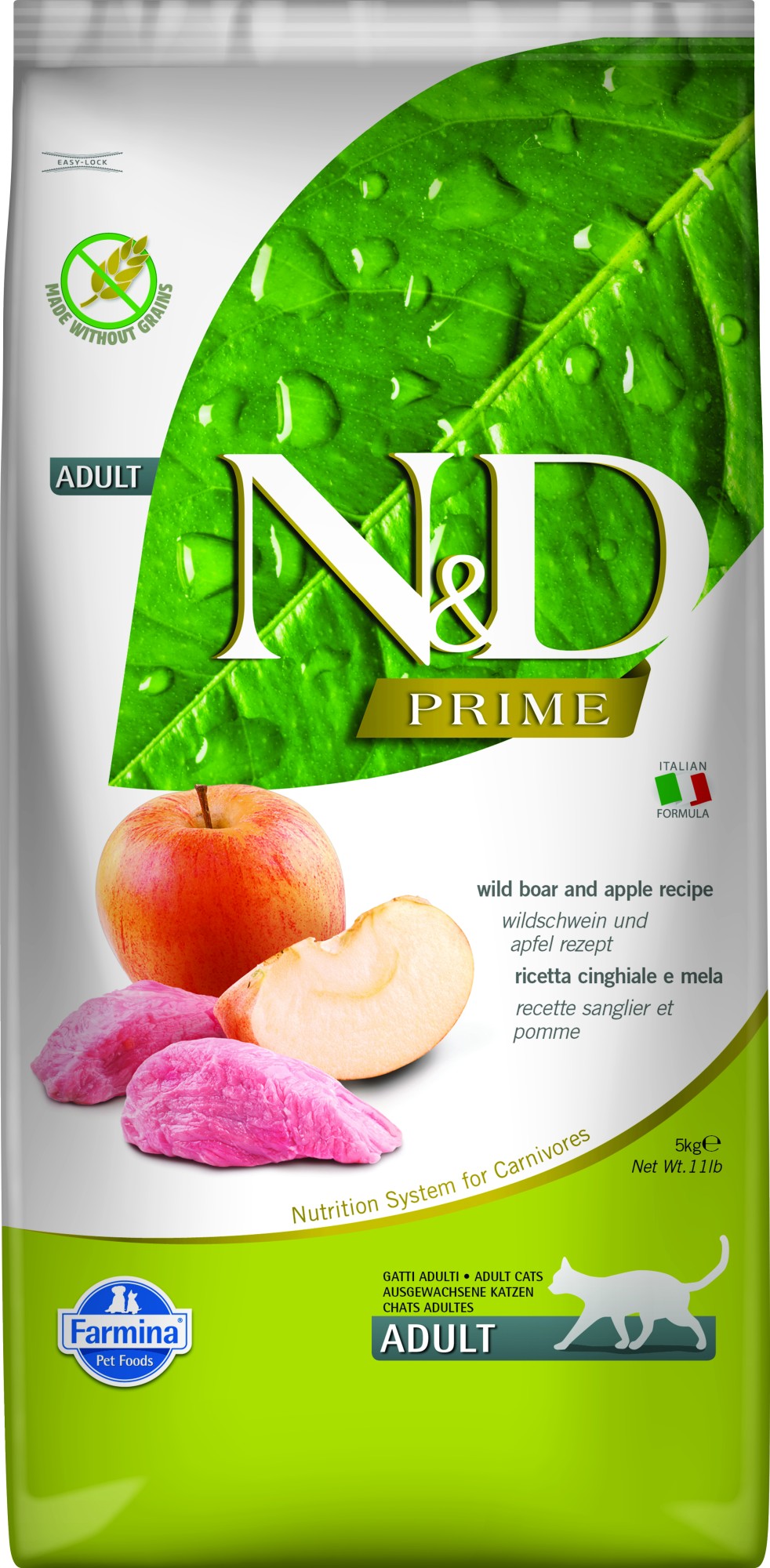 N&D Prime kattenvoeding Wild Zwijn 5 kg