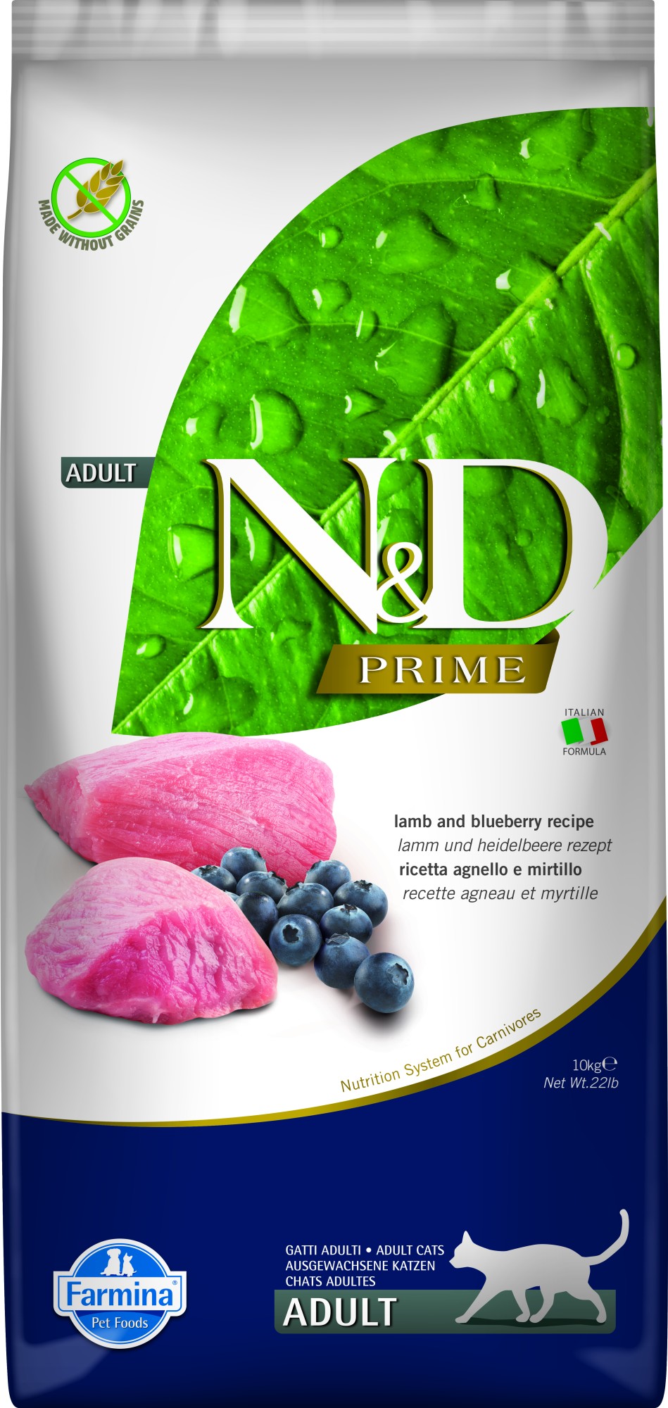 N&D Prime kattenvoeding Lam 10 kg