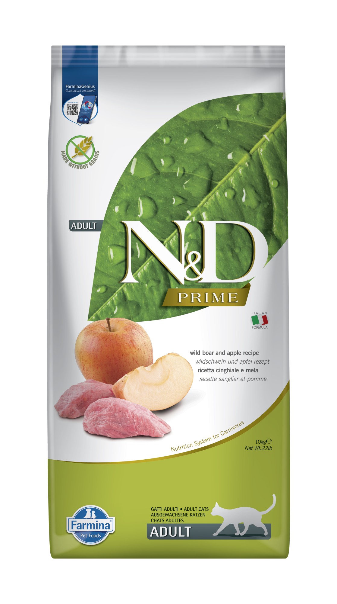 N&D Prime kattenvoeding Wild Zwijn 10 kg