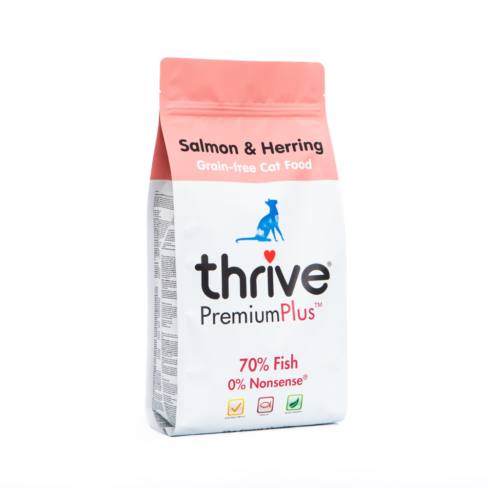Thrive 2x1,5kg PremiumPlus Zalm en Haring  Kattenvoer