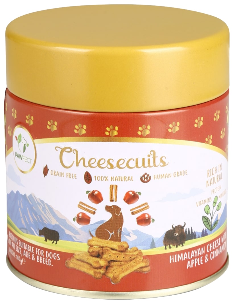 Pawfect Kaas Biscuits met Appel en kaneel 100 gr.