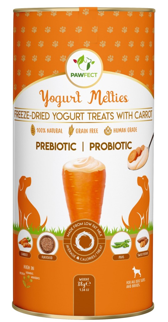 Pawfect Freeze Dried Yoghurt hondensnack met Wortel 38 gr.