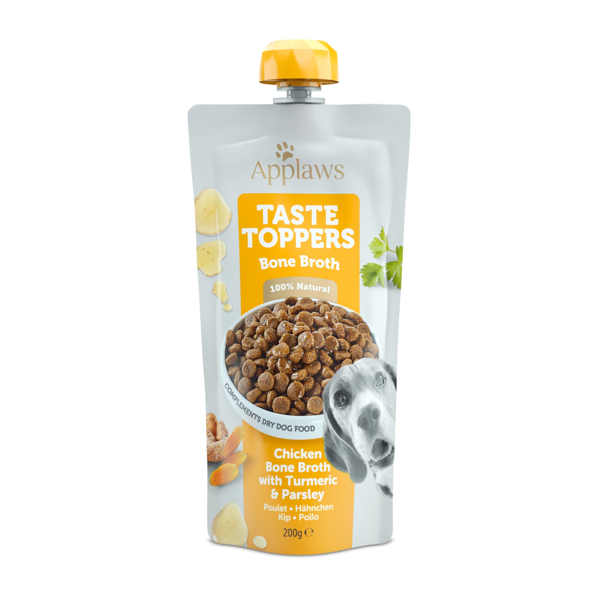 Applaws Dog Taste Toppers Bone Broth Kip 200 ml.